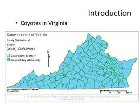 coyotes in virginia map